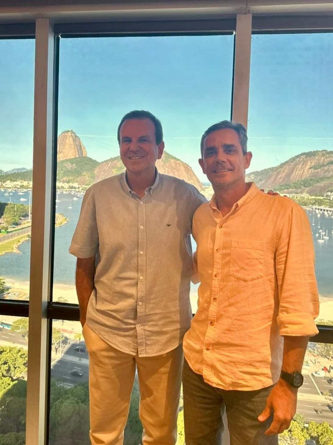 Fabiano Horta com Eduardo Paes