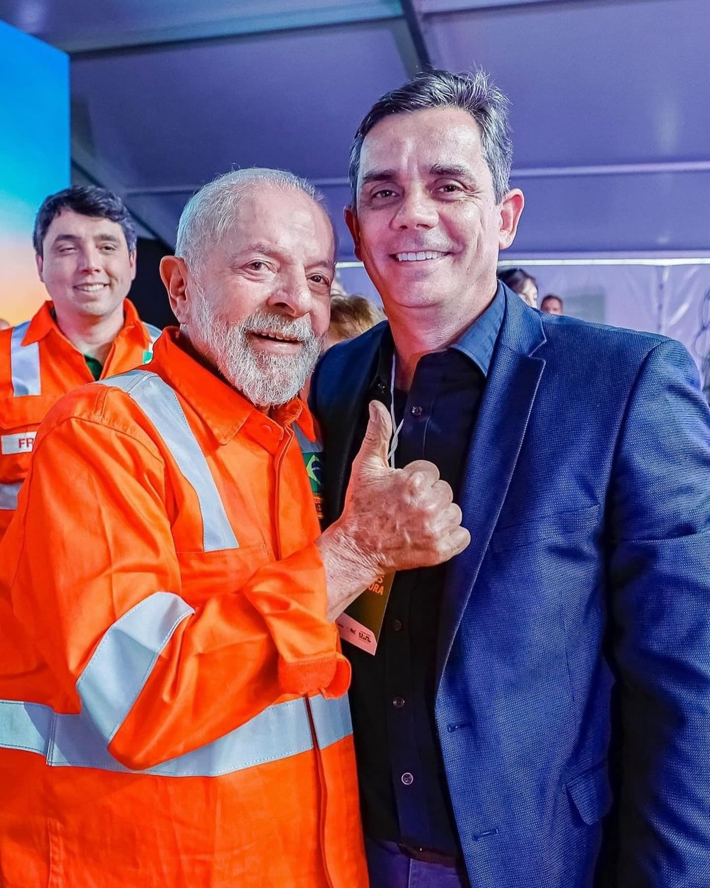 Fabiano Horta com Luiz Inácio Lula da Silva